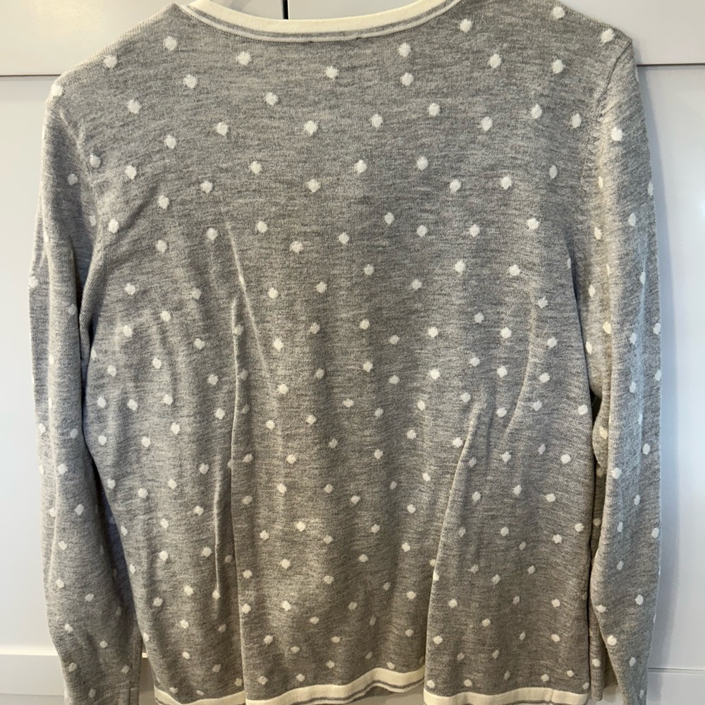 Polka Dot Tank and Cardigan in Gray Talbots 1X - Picture 2 of 4